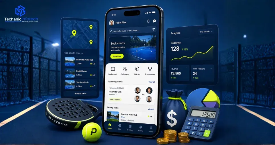 Cost to Create an App Like Playtomic